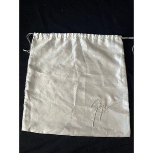 Giuseppe Zanotti Dust Bag Storage Cover Drawstring SIlver Gray 15.4" x 15.4"